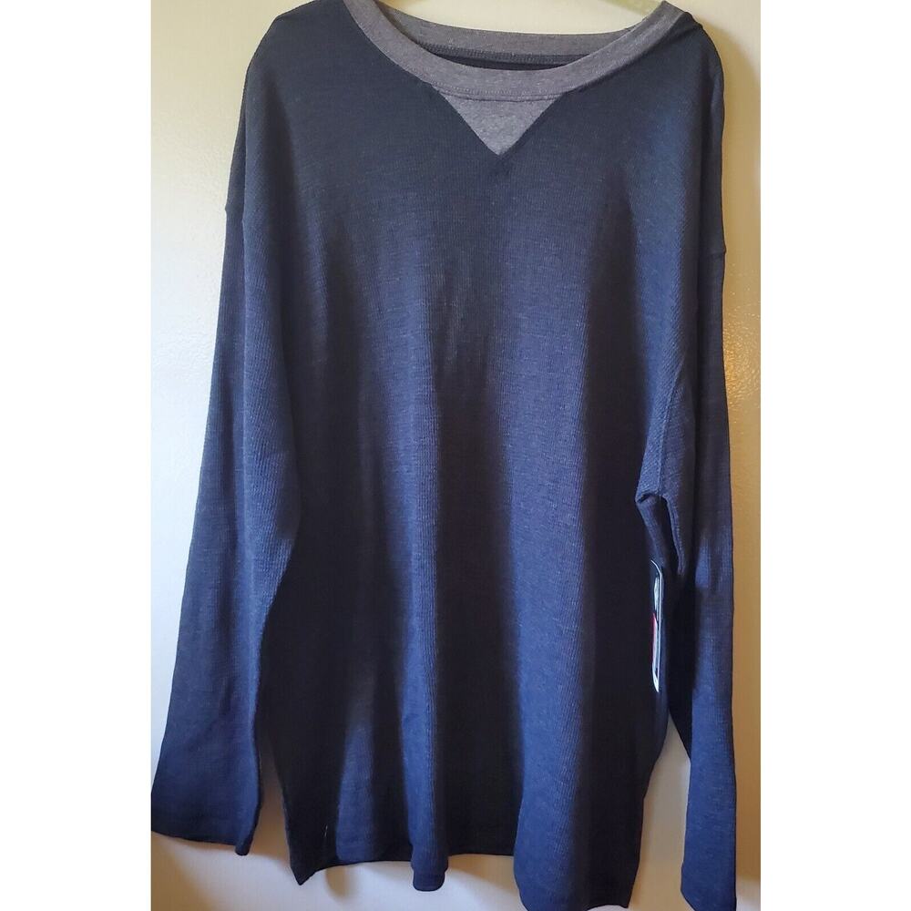 Generation One Mens 2XL New Charcoal Gray Thermal Long Sleeve Cotton Poly Soft